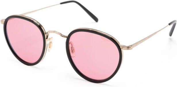 Oliver Peoples Zonnebril met rond montuur Zwart