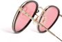 Oliver Peoples Zonnebril met rond montuur Zwart - Thumbnail 3