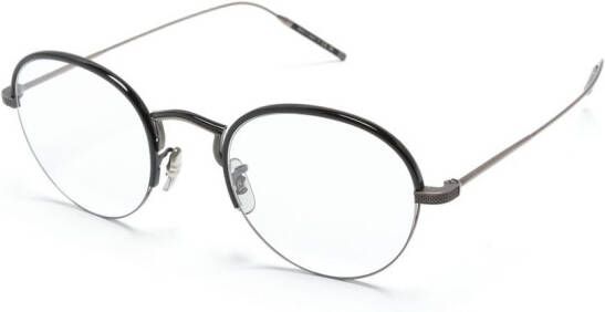 Oliver Peoples TK-6 bril met rond montuur Zwart