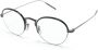 Oliver Peoples TK-6 bril met rond montuur Zwart - Thumbnail 2