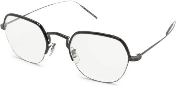 Oliver Peoples TK-7 bril met geometrisch montuur Zwart