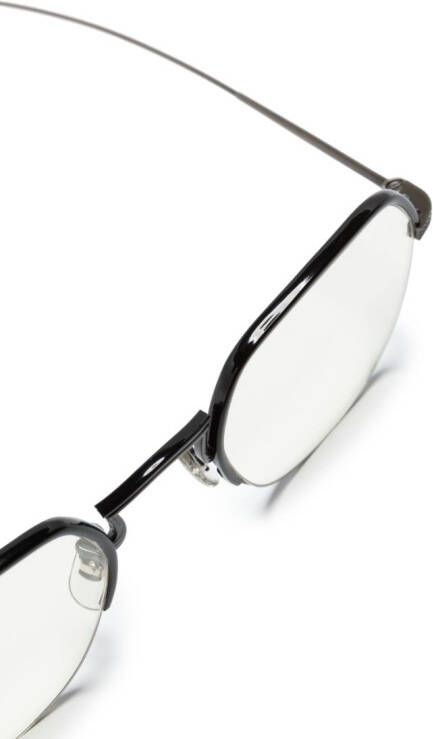 Oliver Peoples TK-7 bril met geometrisch montuur Zwart