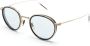 Oliver Peoples Zonnebril met rond montuur Zwart - Thumbnail 2