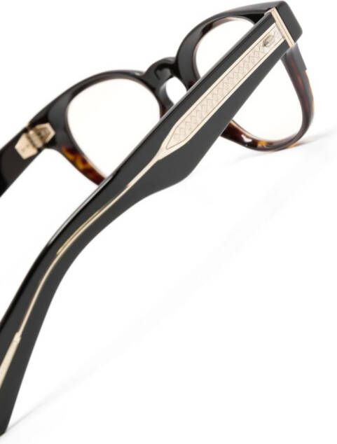 Oliver Peoples Bril met rond montuur Zwart