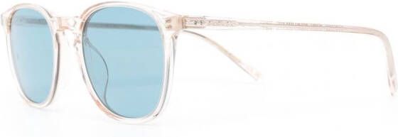 Oliver Peoples Zonnebril met doorzichtig montuur Wit