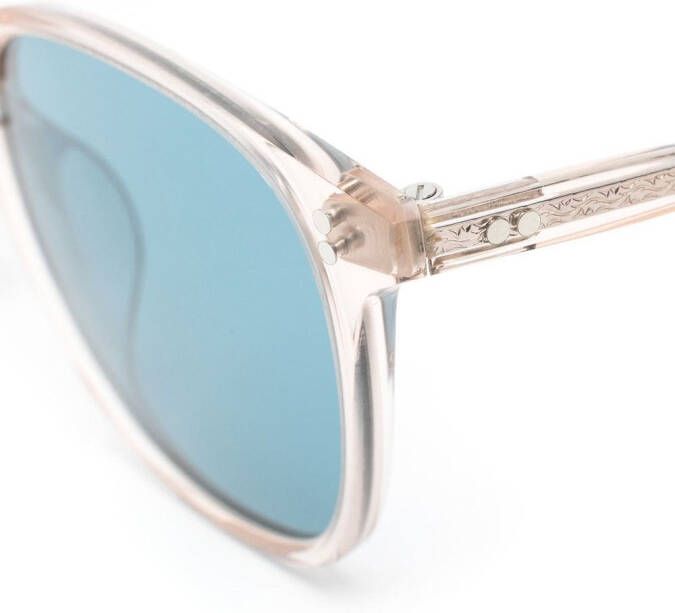 Oliver Peoples Zonnebril met doorzichtig montuur Wit