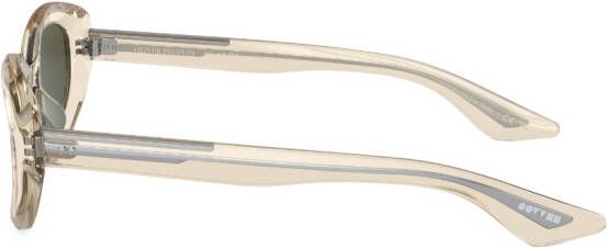Oliver Peoples Zonnebril met doorzichtig montuur Geel