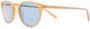 Oliver Peoples Zonnebril met rond montuur Beige - Thumbnail 2