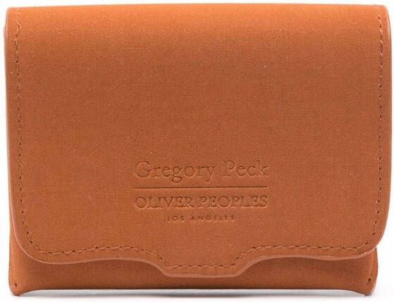 Oliver Peoples Zonnebril met schildpadschild design Beige