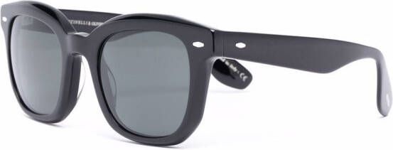 Oliver Peoples Zonnebril met wayfarer montuur Zwart