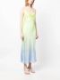 Olivia Rubin Lia cowl-neck midi dress Groen - Thumbnail 3