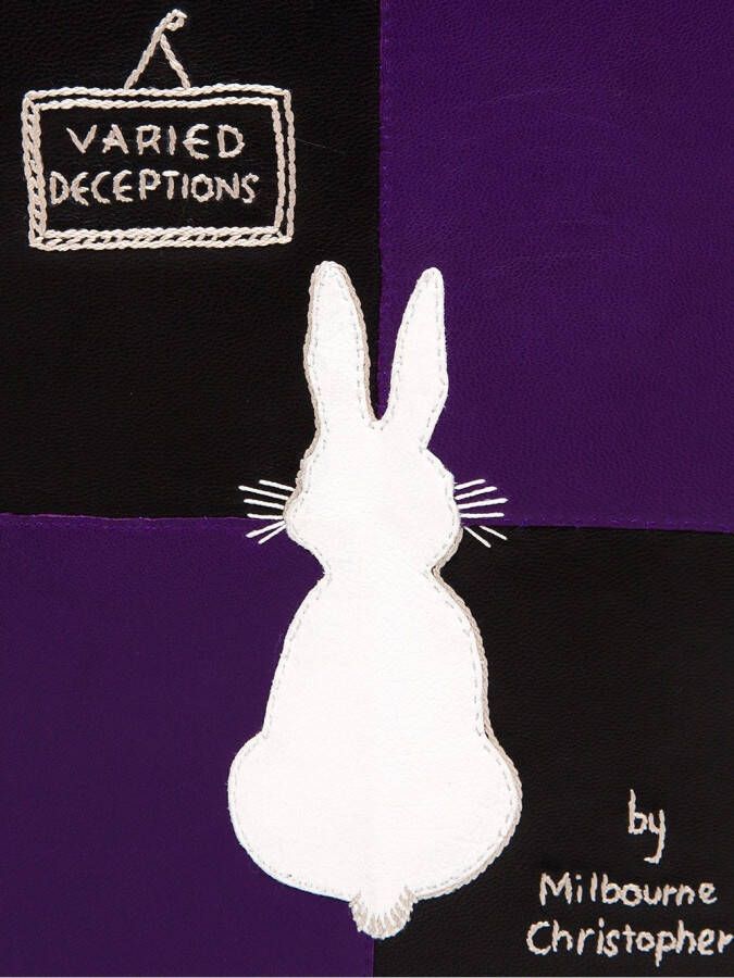 Olympia Le-Tan 'Varied Deceptions' embroidered clutch Zwart