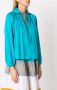 Olympiah Blouse met gesmockt detail Blauw - Thumbnail 3