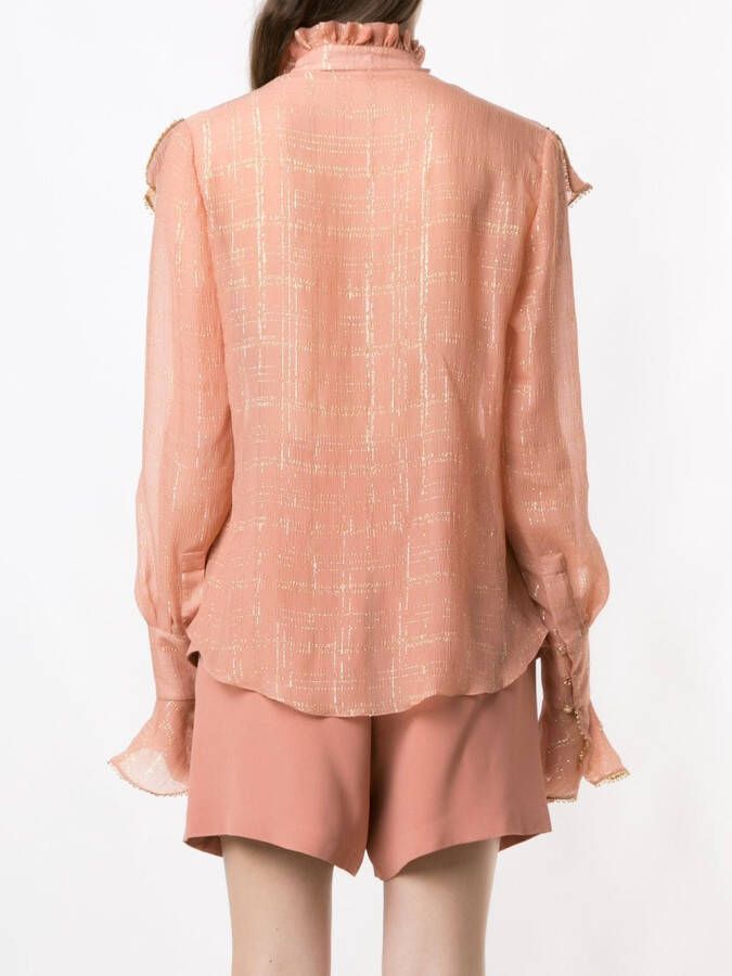 Olympiah Blouse met hoge hals Beige