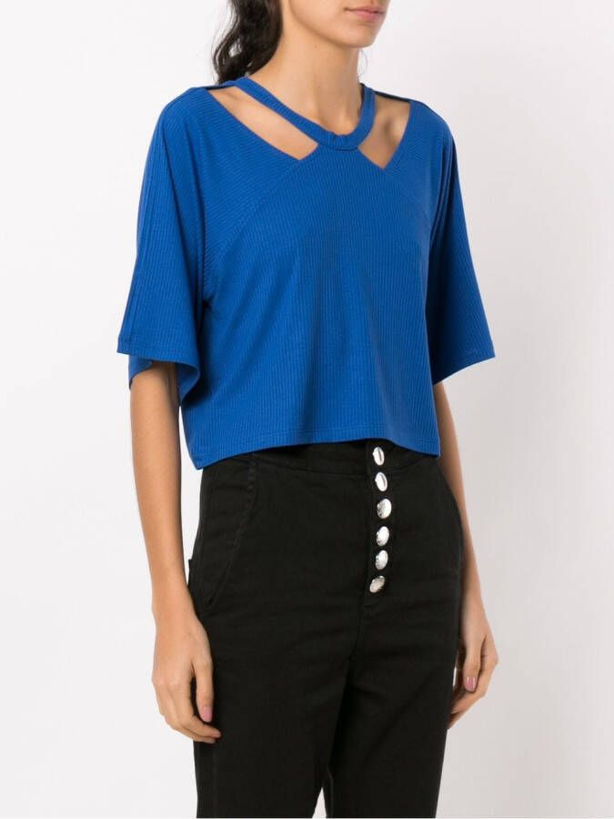 Olympiah Camino cropped top Blauw