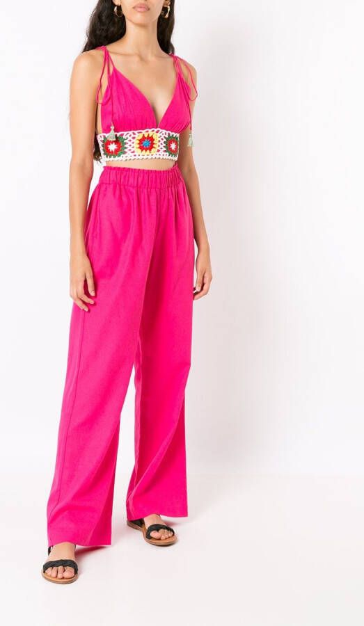 Olympiah Cropped top Roze