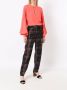 Olympiah Geruite broek Bruin - Thumbnail 2