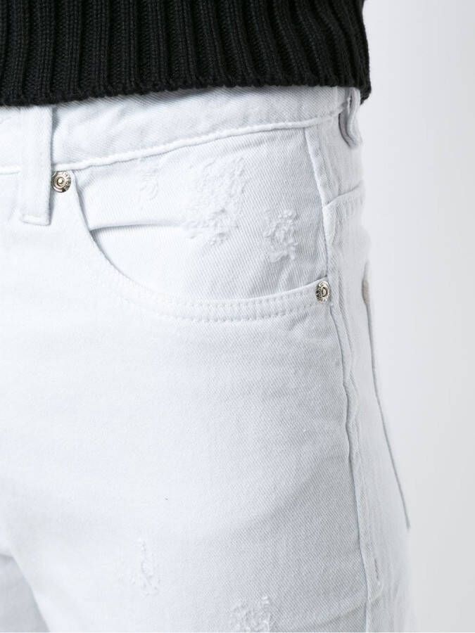 Olympiah Gescheurde jeans Wit