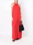 Olympiah Maxi-jurk met diepe ronde hals Rood - Thumbnail 2
