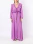 Olympiah Maxi strandjurk met ruches Paars - Thumbnail 2
