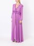 Olympiah Maxi strandjurk met ruches Paars - Thumbnail 3