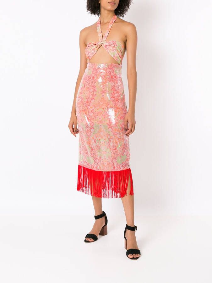 Olympiah Midi-jurk met paisley-print Roze