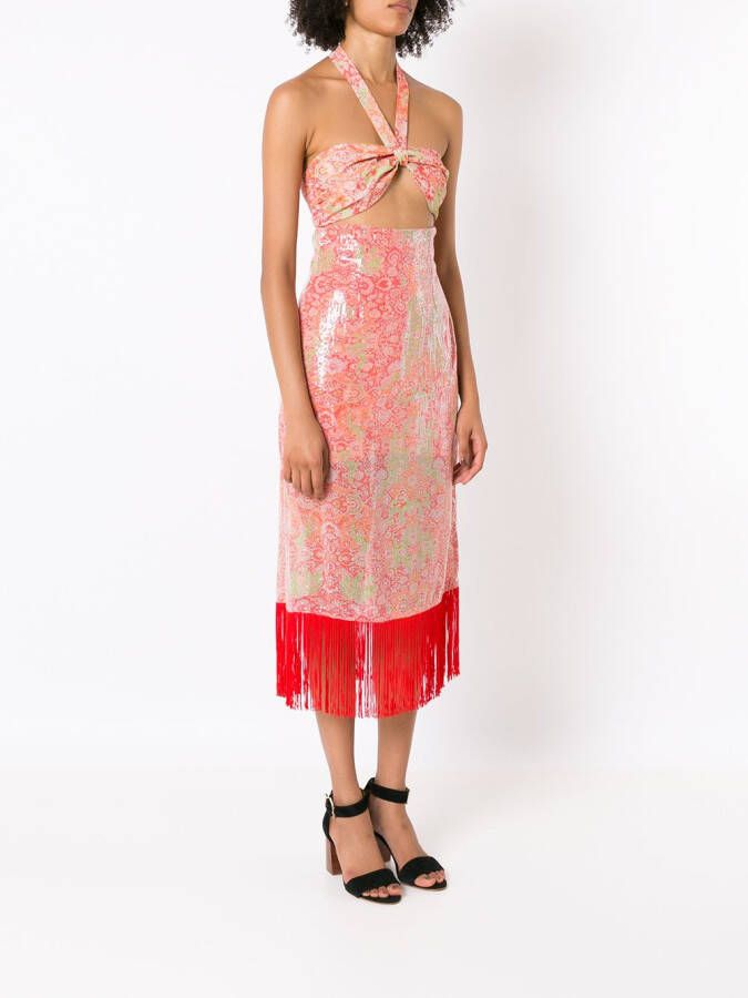 Olympiah Midi-jurk met paisley-print Roze