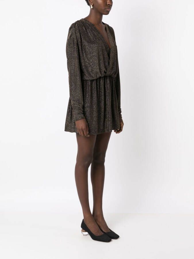 Olympiah Mini-jurk met V-hals Zwart