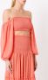 Olympiah Off-shoulder blouse Oranje - Thumbnail 3
