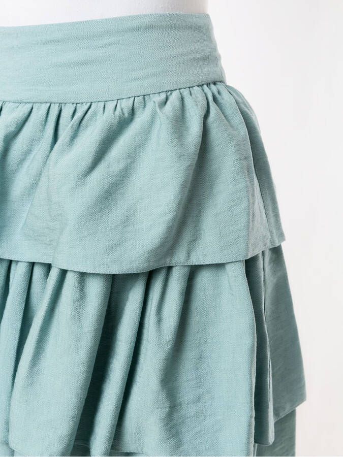 Olympiah Rok met ruches Blauw