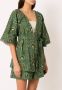 Olympiah Wikkeltop met print Groen - Thumbnail 3