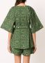 Olympiah Wikkeltop met print Groen - Thumbnail 4