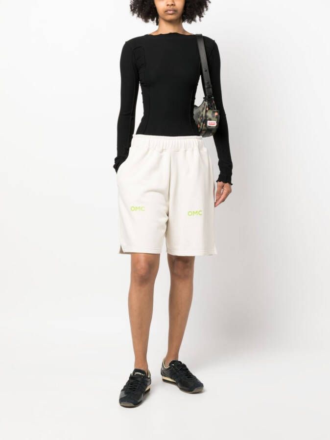 Omc Trainingsshorts met logoprint Wit