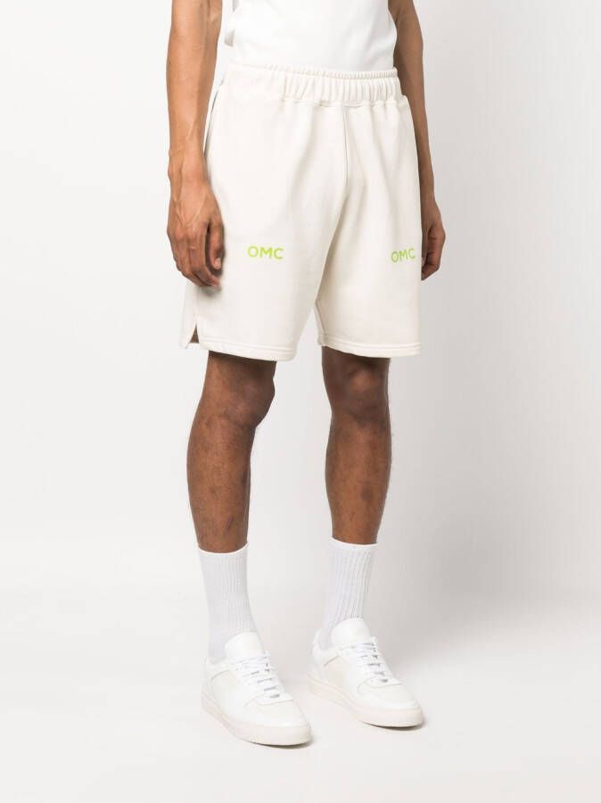 Omc Trainingsshorts met logoprint Wit