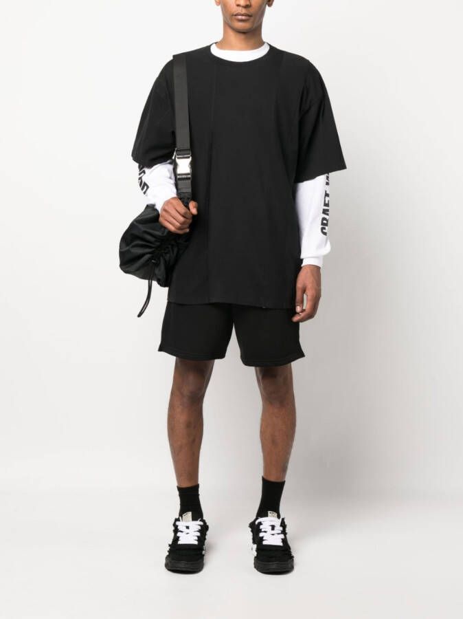 Omc Trainingsshorts met logoprint Zwart