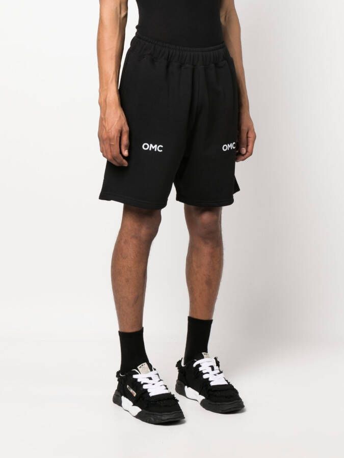 Omc Trainingsshorts met logoprint Zwart