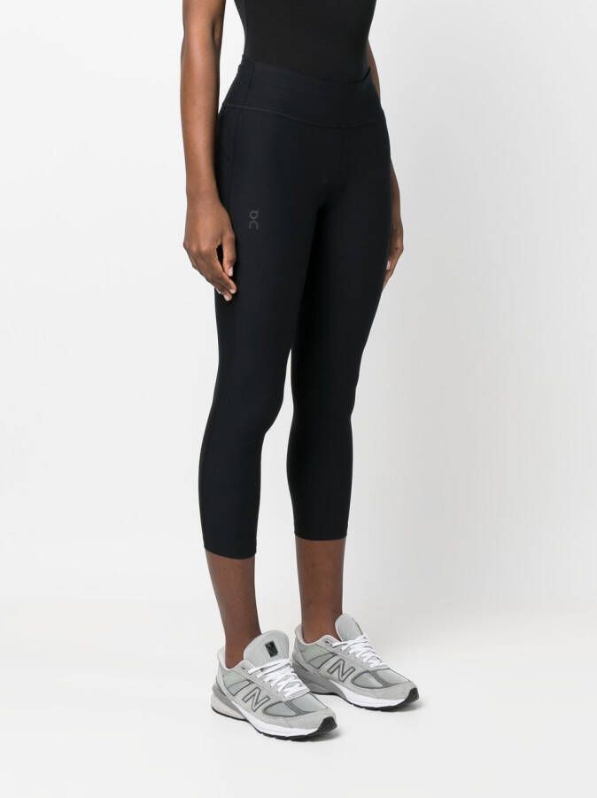 On Running Legging met logoprint Zwart
