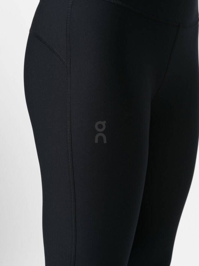 On Running Legging met logoprint Zwart