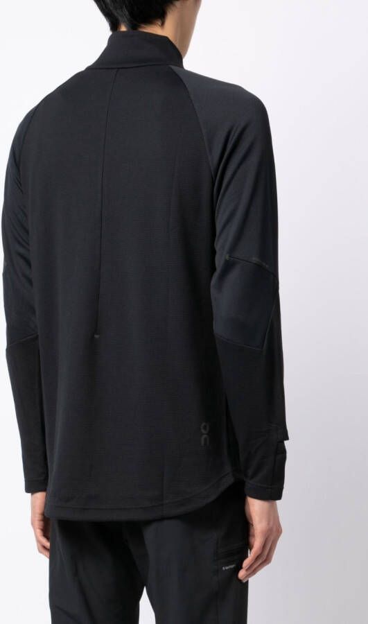 On Running Sweater met logoprint Zwart