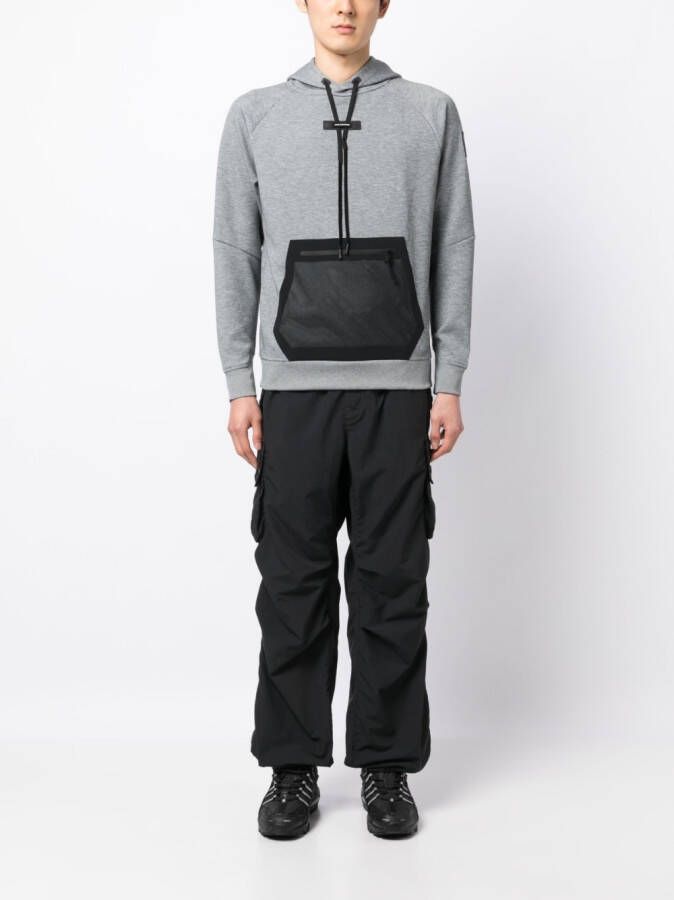 On Running Hoodie met trekkoord Grijs