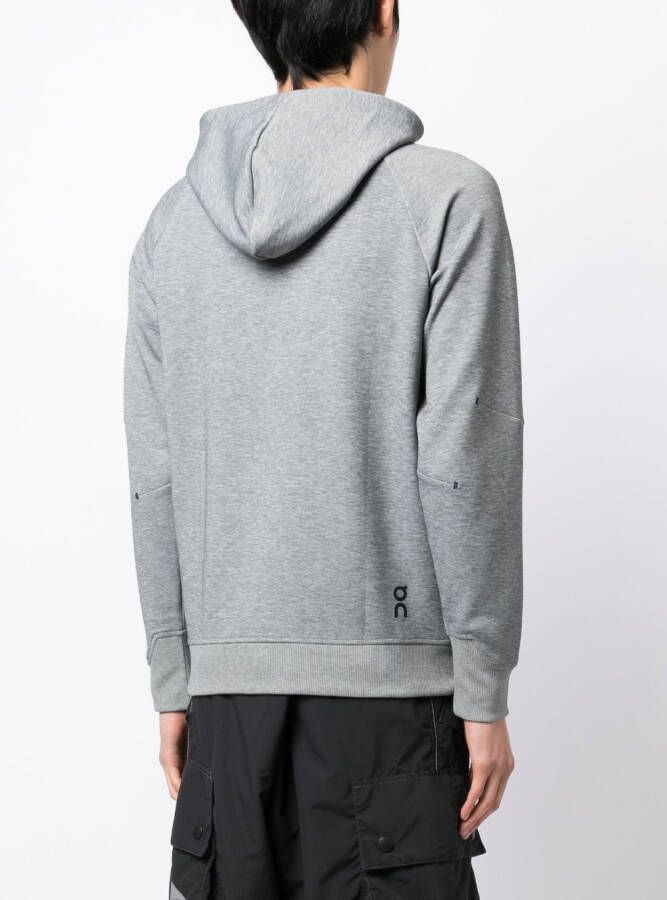 On Running Hoodie met trekkoord Grijs