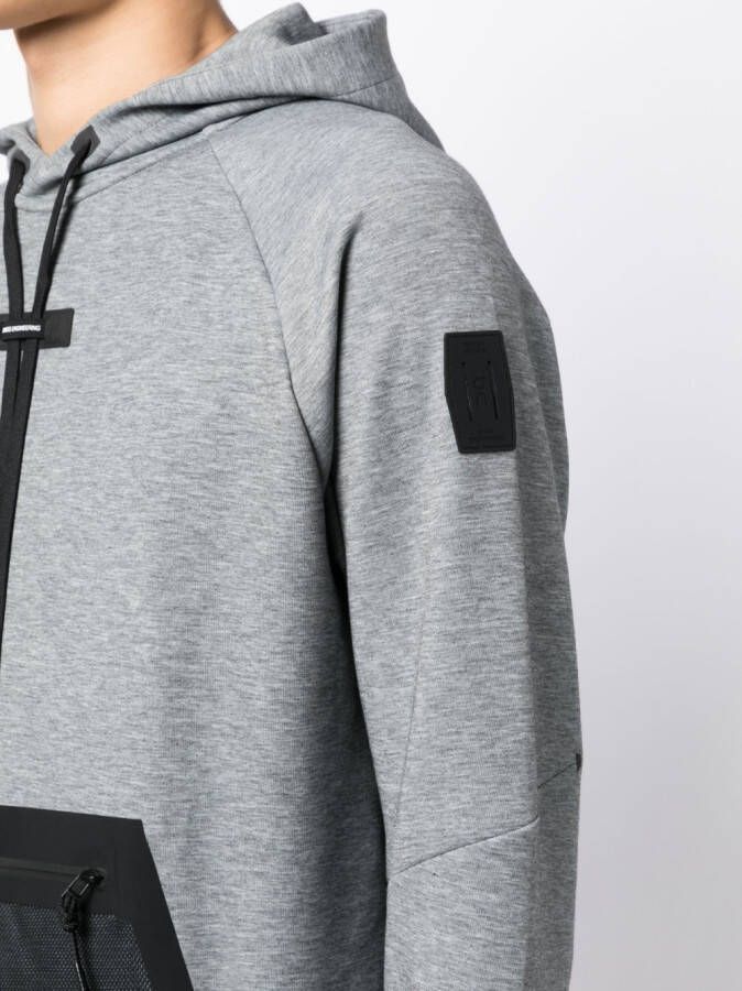 On Running Hoodie met trekkoord Grijs