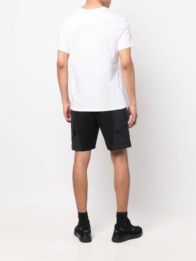 On Running T-shirt met ronde hals Wit