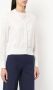 Onefifteen geborduurd getailleerd vest Wit - Thumbnail 3