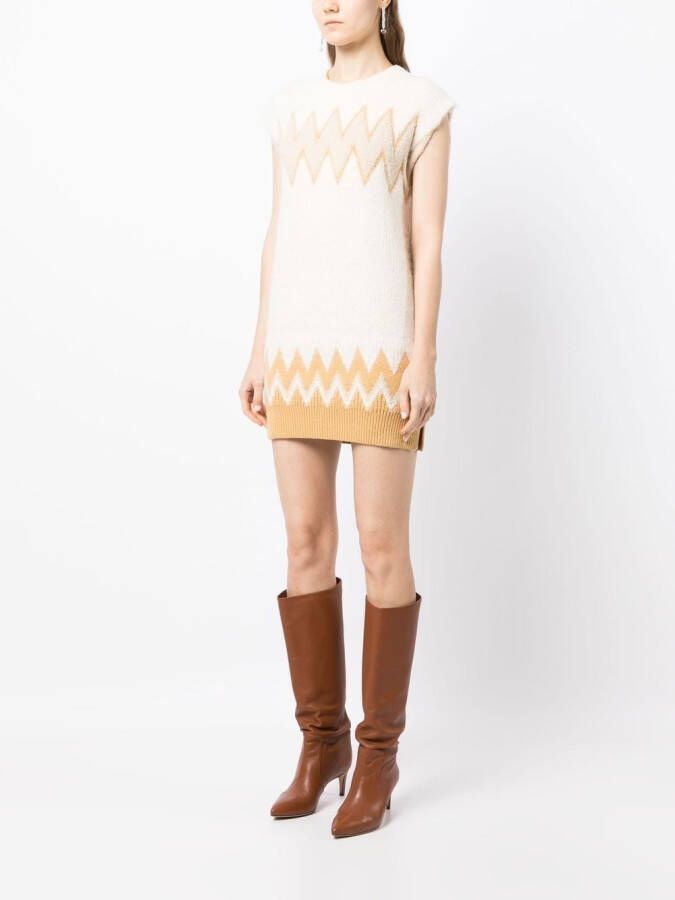 Onefifteen Midi-jurk met borduurwerk Wit