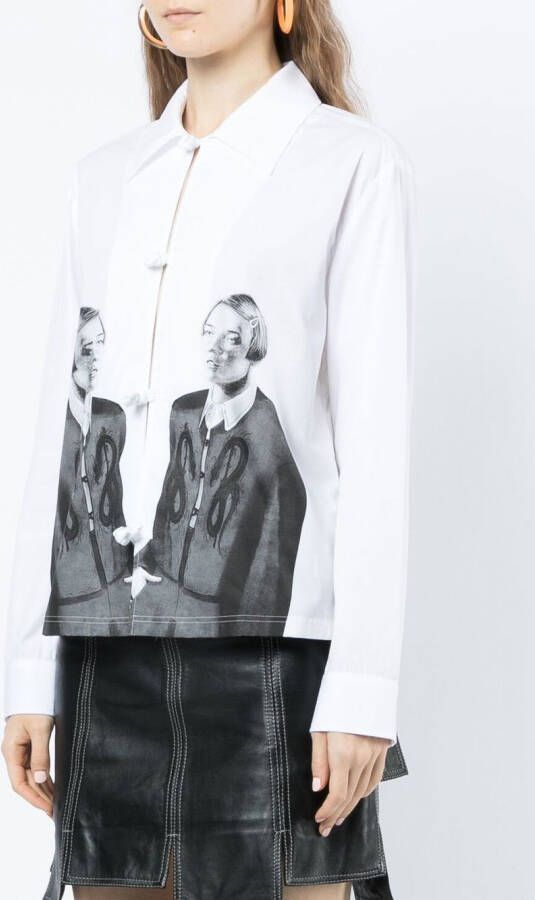 Opening Ceremony Blouse met grafische print Wit