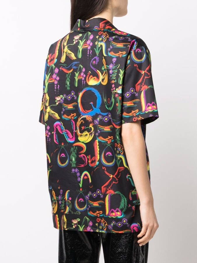 Opening Ceremony Blouse met print Zwart
