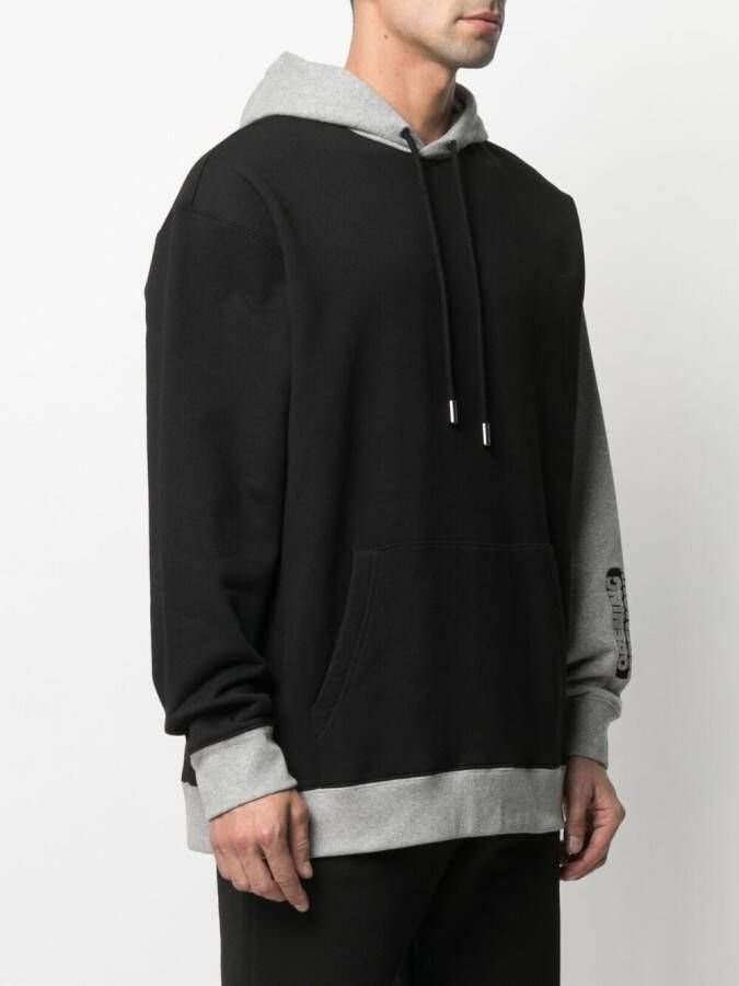 Opening Ceremony Hoodie met contrasterend vlak Zwart