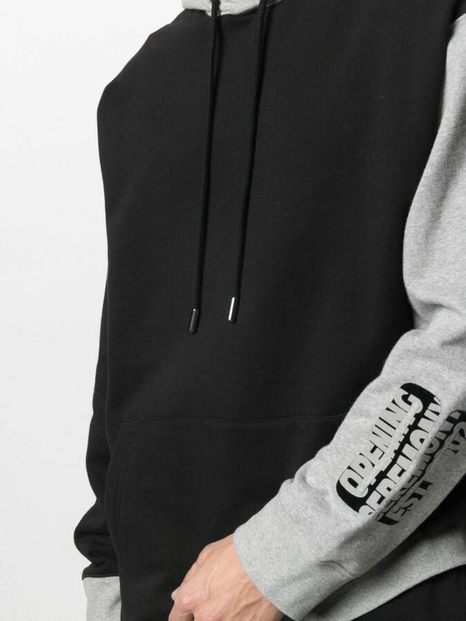 Opening Ceremony Hoodie met contrasterend vlak Zwart