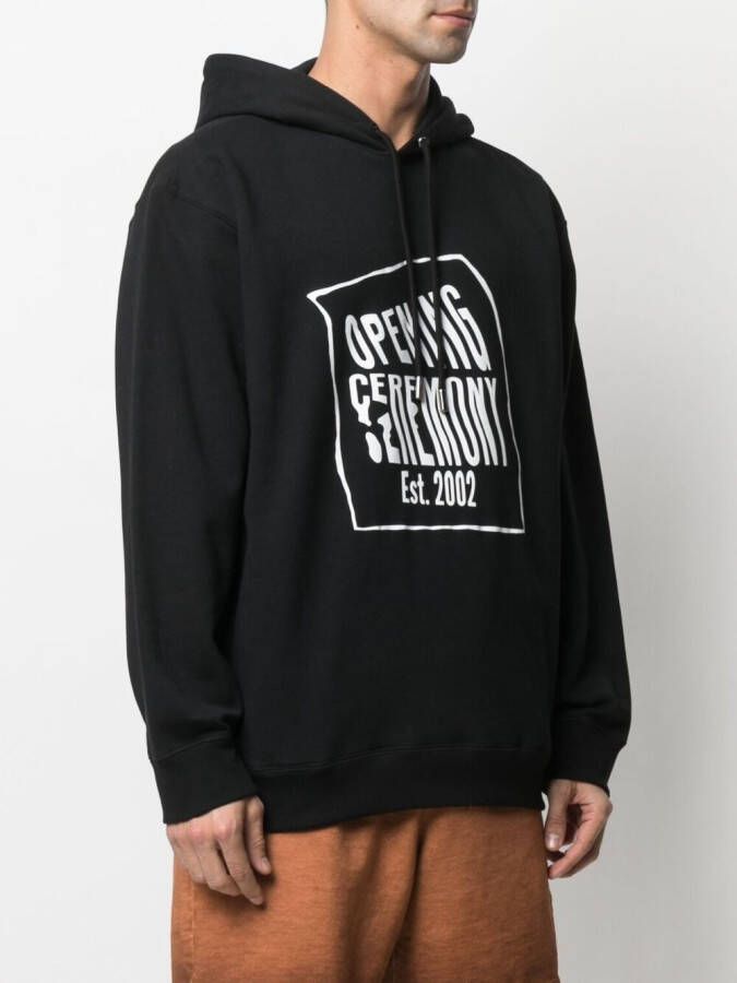 Opening Ceremony Hoodie met logo Zwart